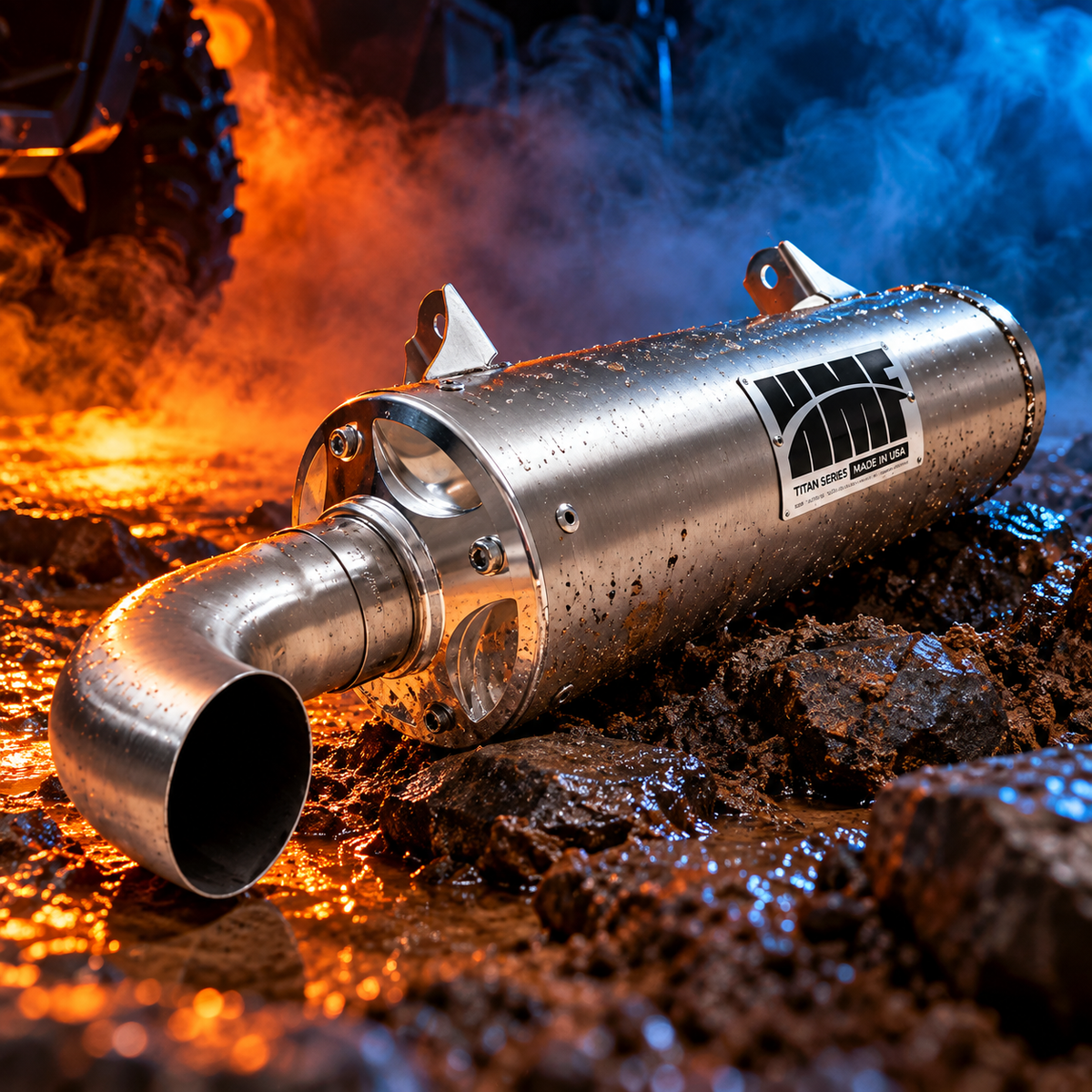 HMF Racing Titan Exhaust – Polaris Sportsman 450 / 570 (2014–2025)